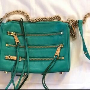 Rebecca Minkoff 5 Zip Crossbody with Gold Hardware